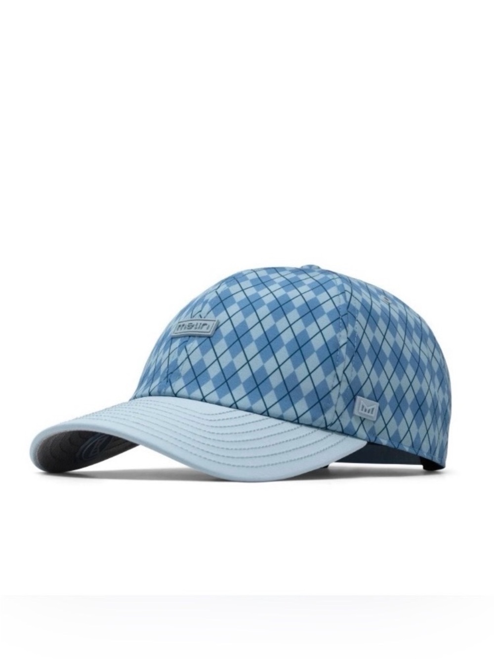 Melin The Legend HYDRO Links Hat Cap Strap Back Mens OS Blue Argyle Golf